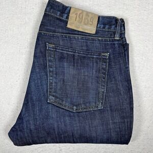 Y2K Vintage Gap Jeans Mens 35x30 Baggy Loose Boot Fit Dark Blue Denim